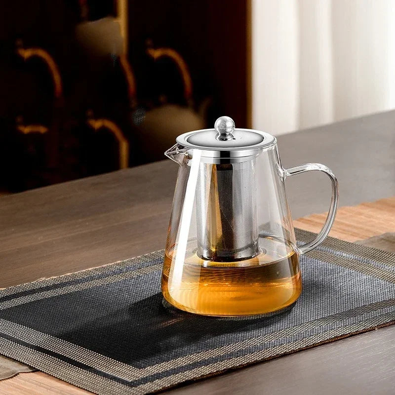 Contenances disponibles de la théière en verre : 450, 550, 750 et 950 ml