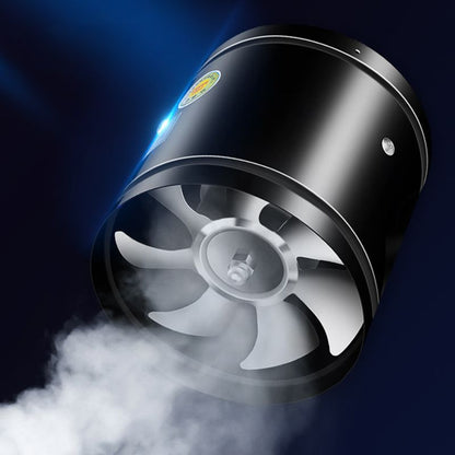 Ventilateur d'extraction mural blanc vu de face