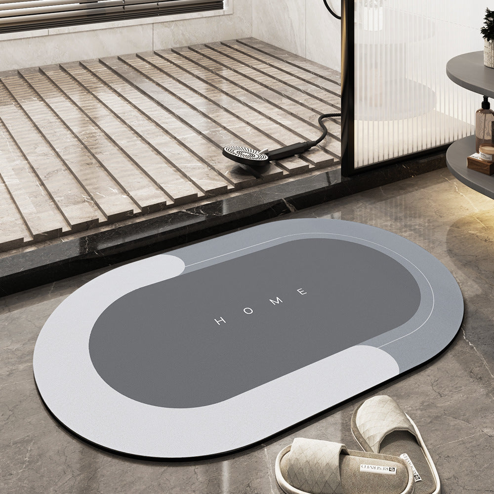 Surface en velours technique du tapis de bain absorbant