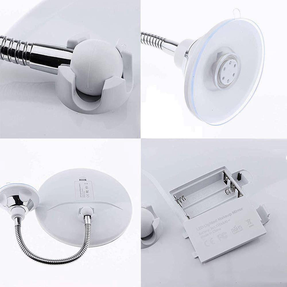 Miroir de maquillage orientable dans toutes les directions