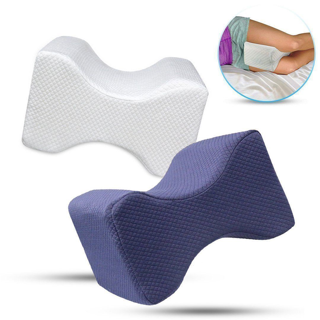 Coussin de genoux en mousse à mémoire de forme, coloris blanc