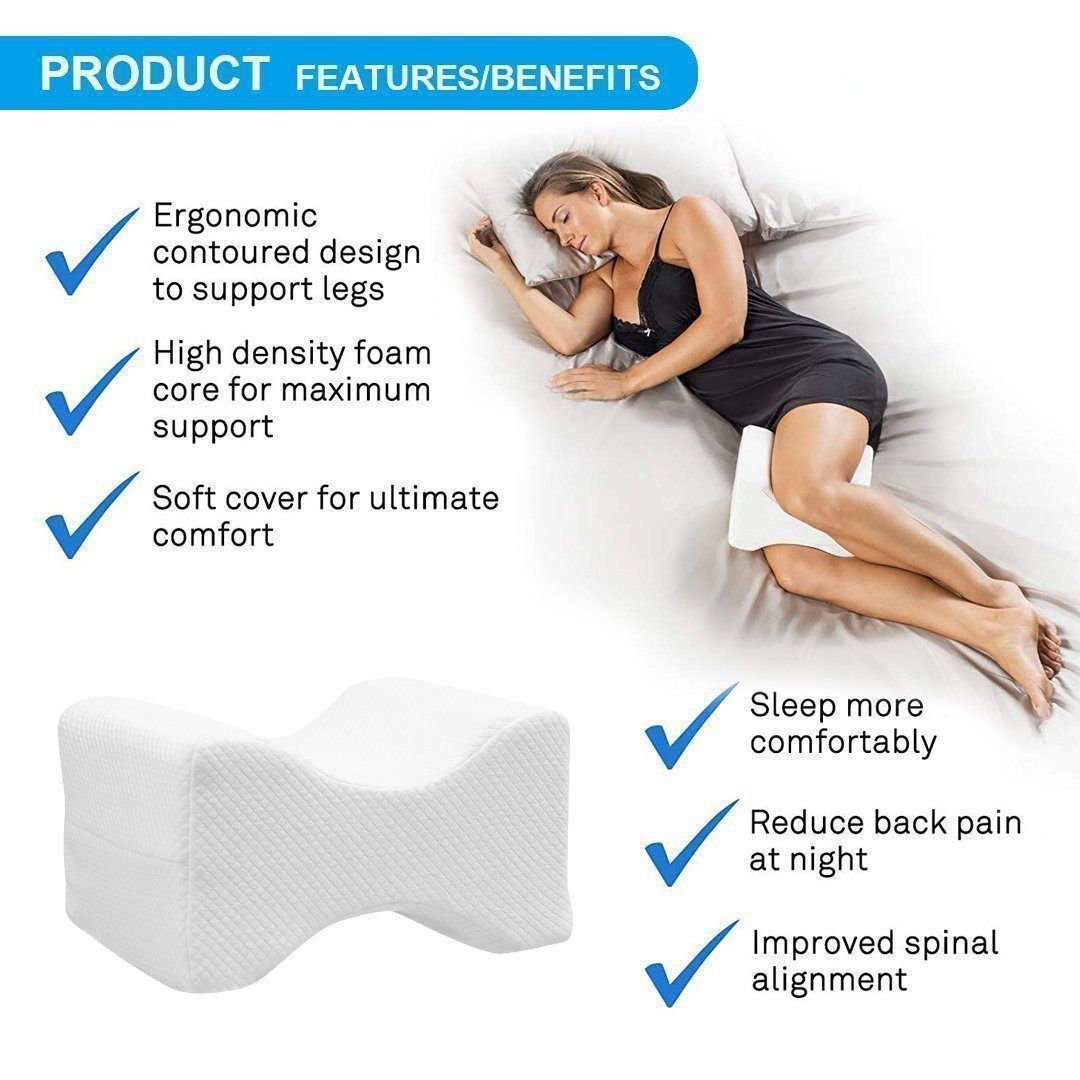 Coussin de genoux ergonomique, vue de côté