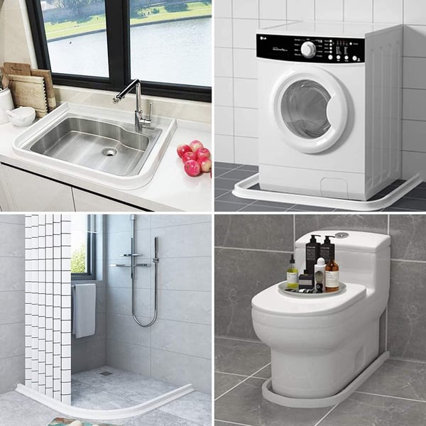 Barrière d'eau en silicone pliée pour montrer sa souplesse