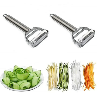 Éplucheur de légumes, détail de la tête de coupe