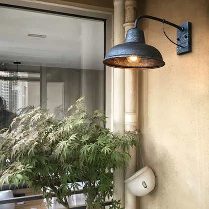 Applique murale industrielle pour terrasse, jardin ou façade