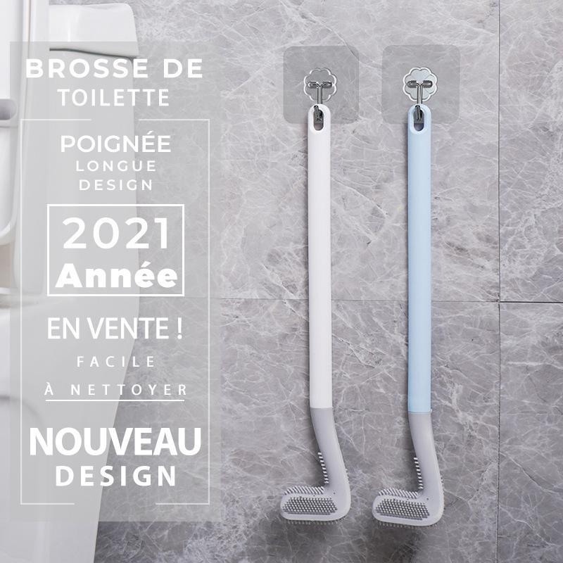 Support mural adhésif de la brosse WC