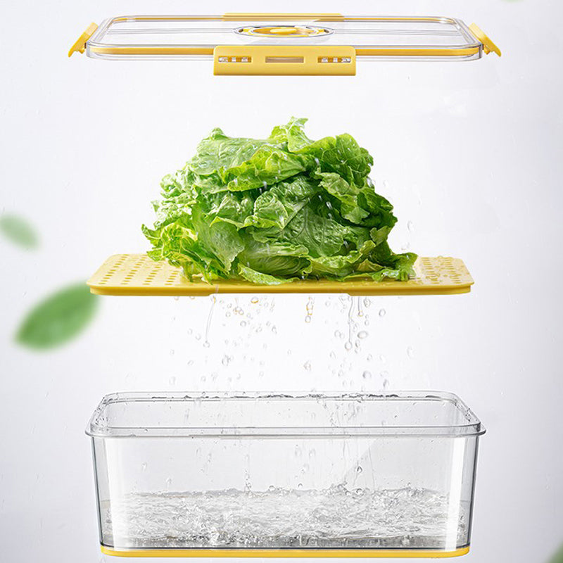 Boîte de rangement pour réfrigérateur avec aération réglable pour les légumes