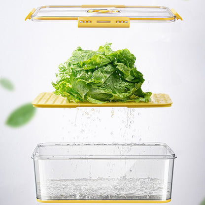 Boîte de rangement pour réfrigérateur avec aération réglable pour les légumes