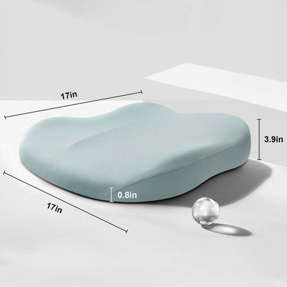 Coussin rehausseur de siège, forme ergonomique de l'assise