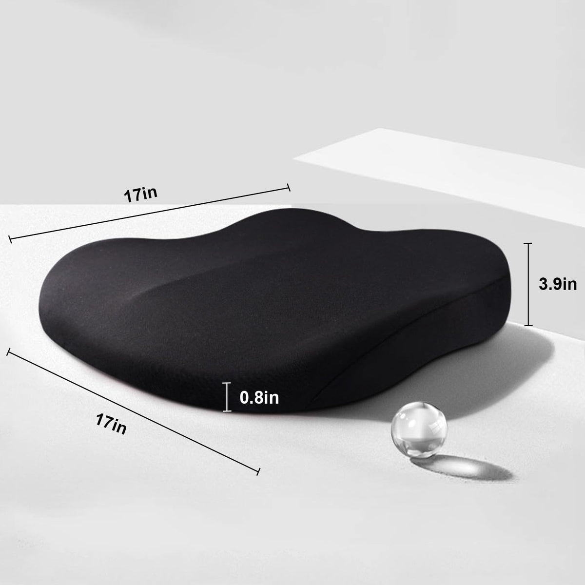 Dessous antidérapant du coussin rehausseur de siège