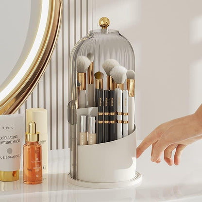 Organisateur rotatif de pinceaux de maquillage crème