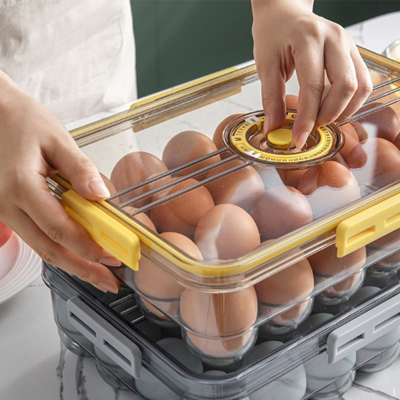 Boîte de rangement pour réfrigérateur garnie de légumes frais