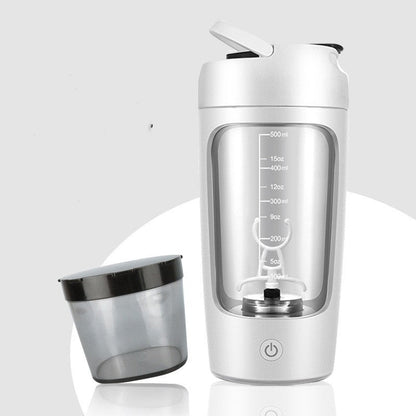 Shaker électrique bleu posé sur un plan de travail