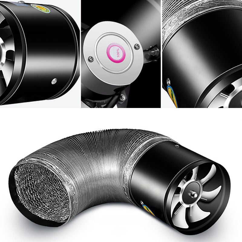 Arrière du ventilateur d'extraction et son moteur