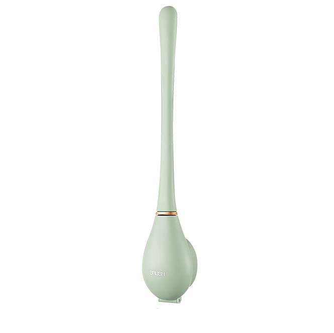 Brosse WC en silicone et son support mural assortis
