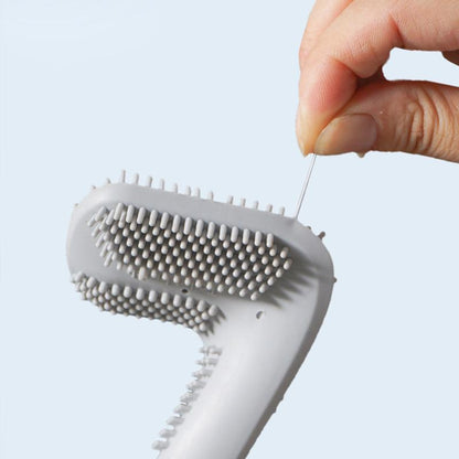 Brosse WC et son support vus de face