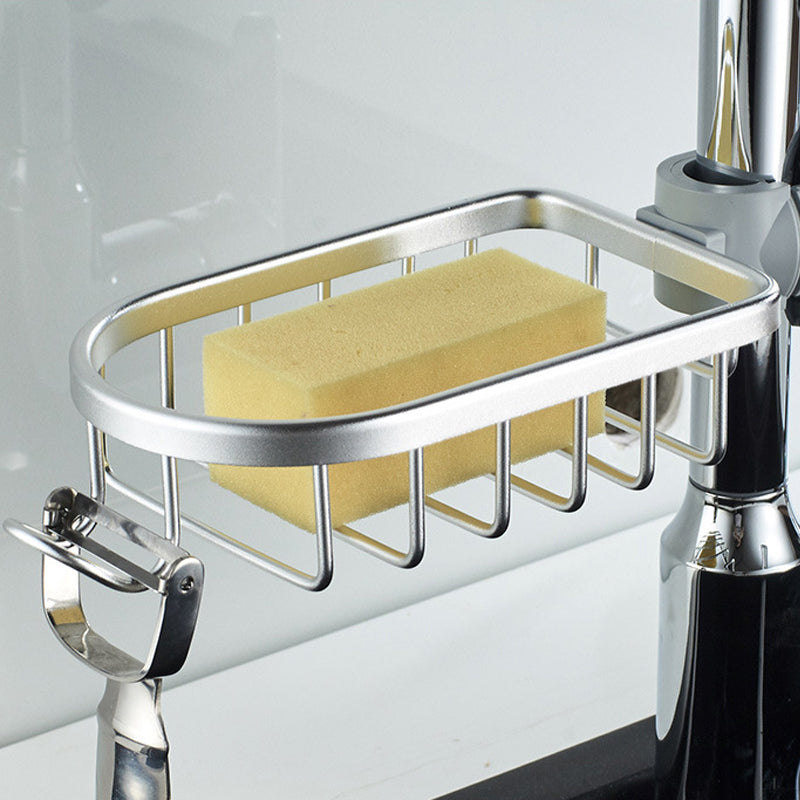 Porte-savon de douche en aluminium, vue de dessus