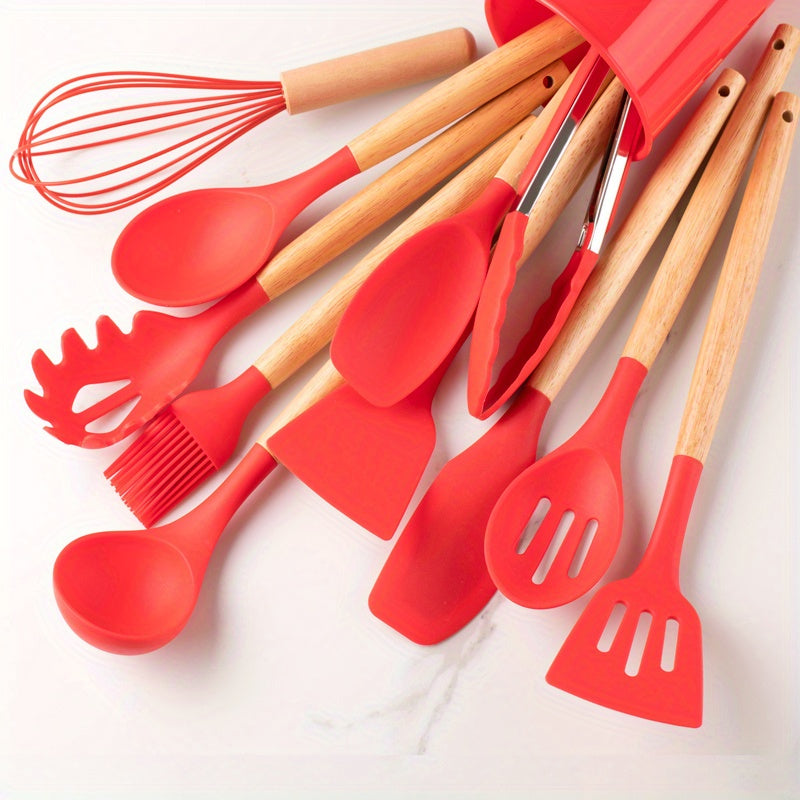 L'Atelier Silicone – Ensemble de Cuisine 12 Pièces Résistant à la Chaleur