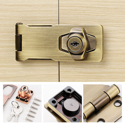 Verrou de porte à clé installé sur un réfrigérateur