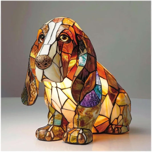 Veilleuse LED décorative avec motif basset hound