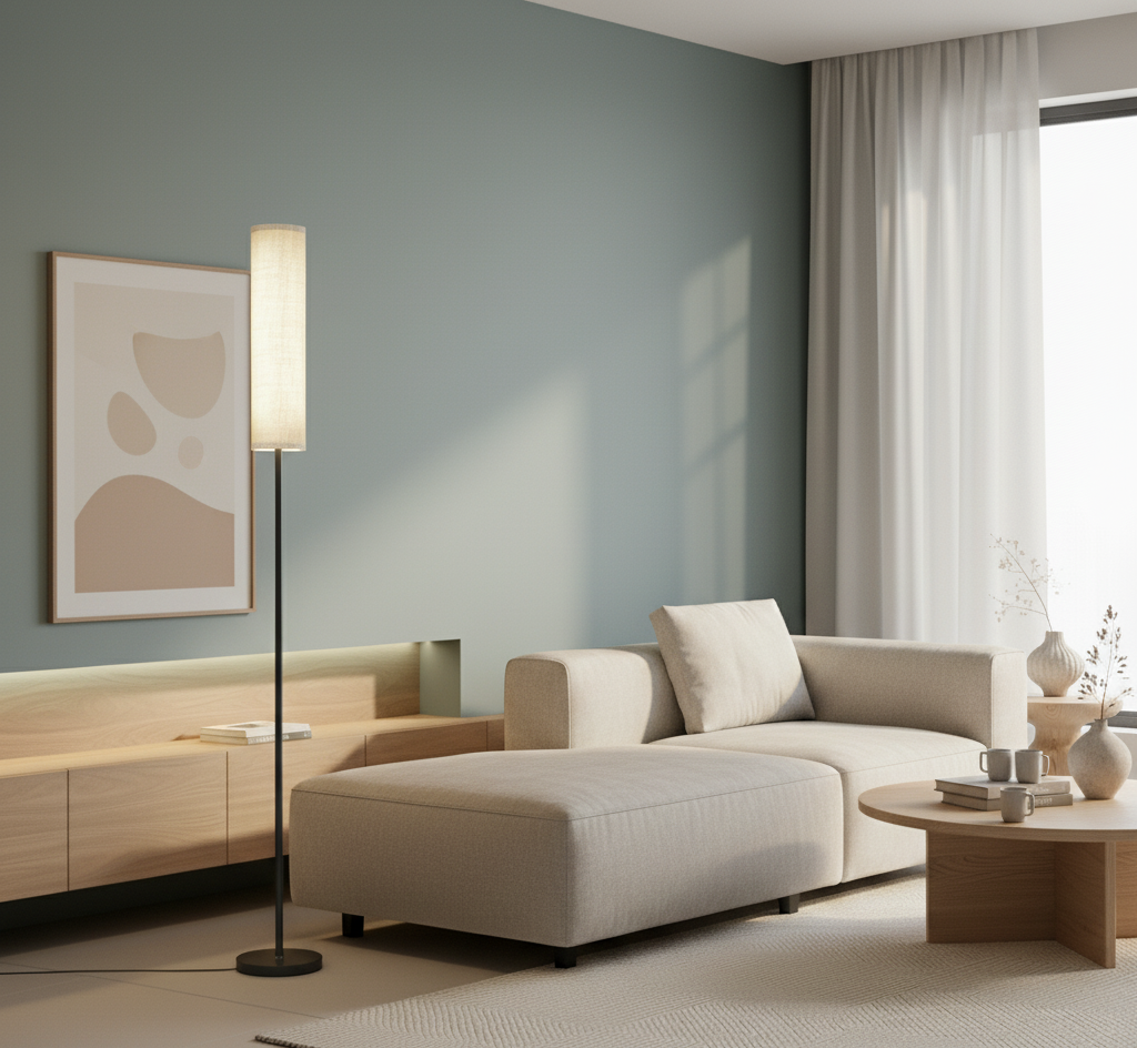 Lampadaire LED à intensité réglable avec télécommande, vue 2