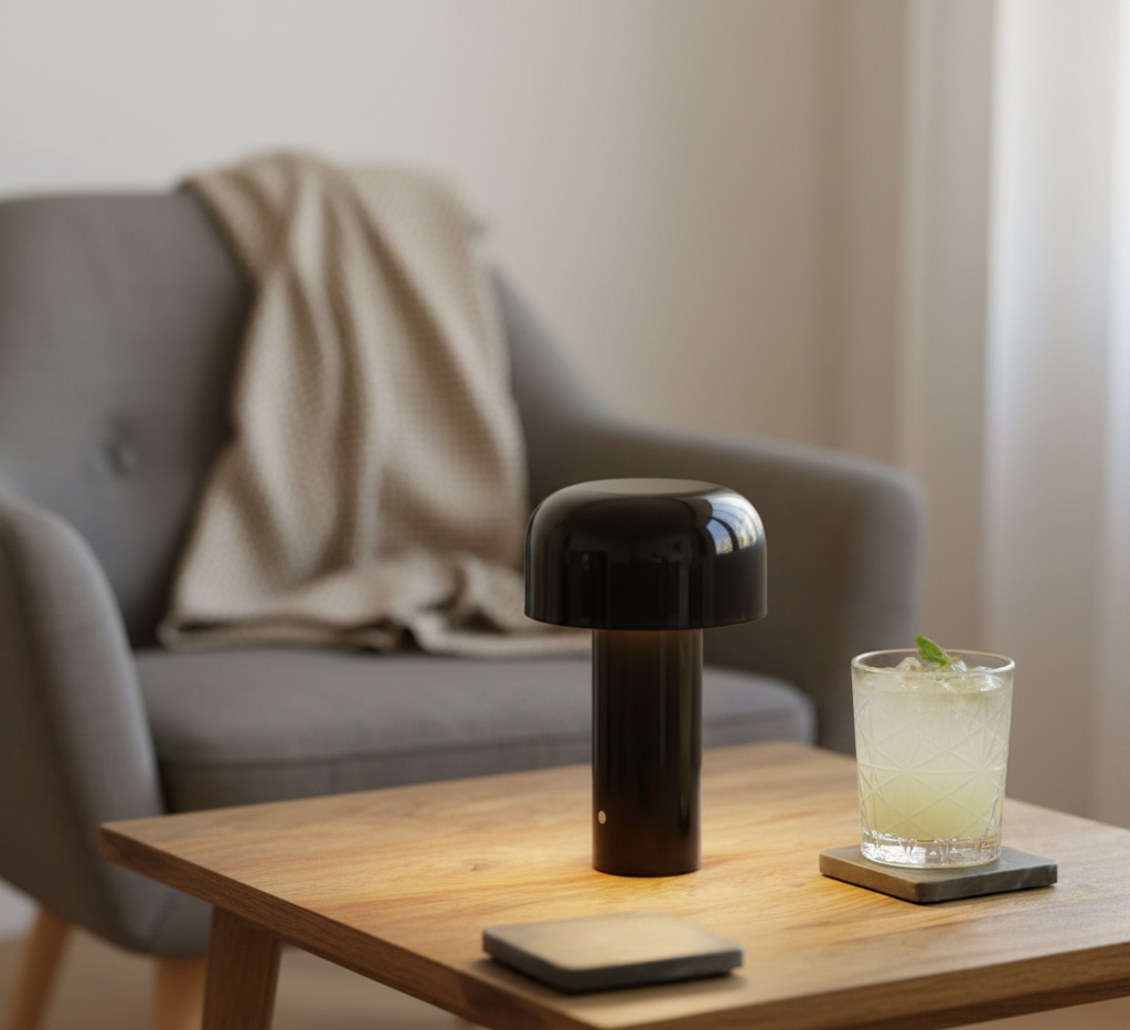Lampe champignon LED pour salon, chambre ou balcon