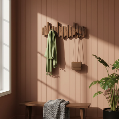Porte-manteau mural en bois – image 3 sur 10