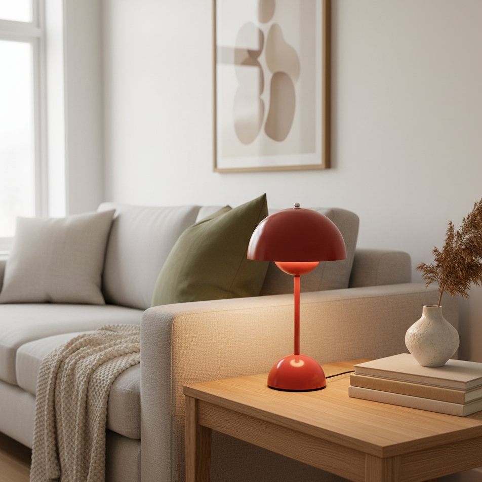 Lampe à poser LED tactile aux lignes épurées