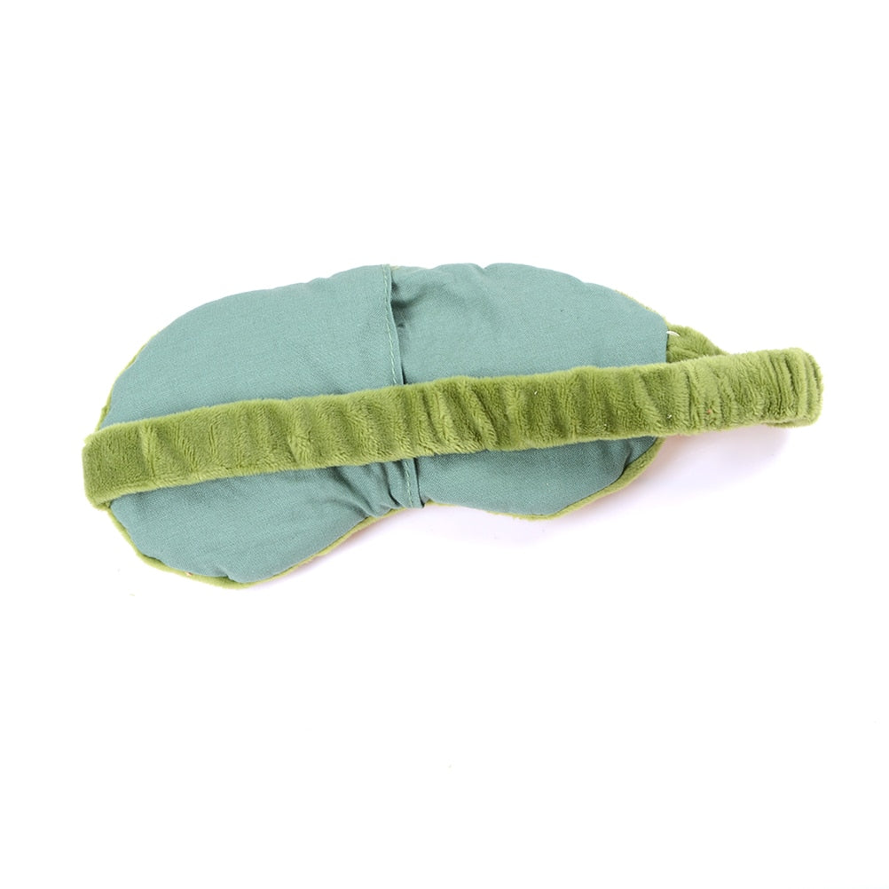 Masque de nuit 3D en coton et peluche avec sangle réglable