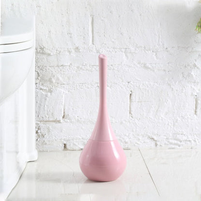 Brosse WC avec support, coloris rose