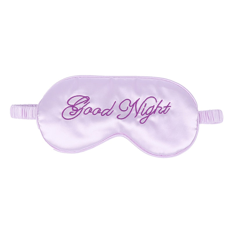 Masque de nuit 3D en coton et peluche avec sangle réglable