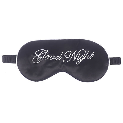 Masque de nuit 3D coloris noir en coton et peluche avec sangle réglable
