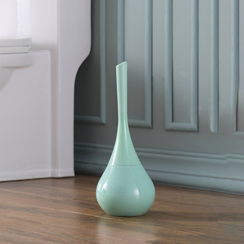 Brosse WC avec support, coloris vert