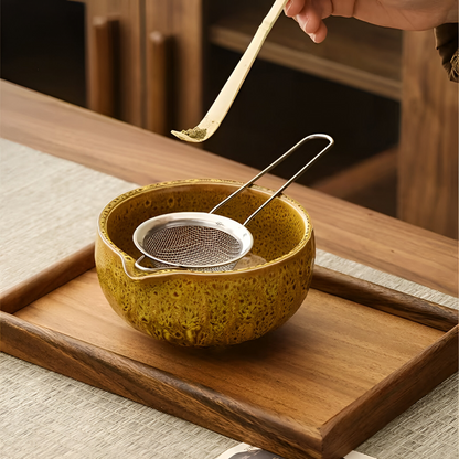 Service à matcha 5 pièces avec bol en céramique et fouet en bambou, photo 8