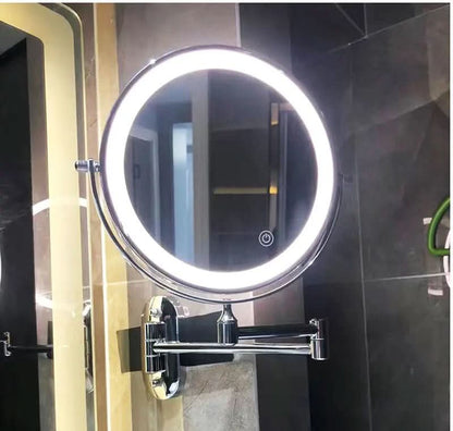 Miroir grossissant LED sans fil à éclairage réglable, vue 6