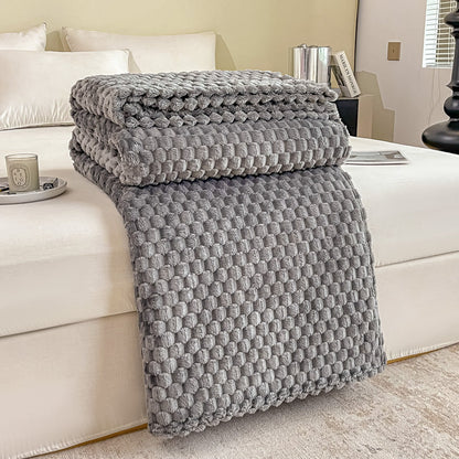 Plaid texturé coloris gris anthracite