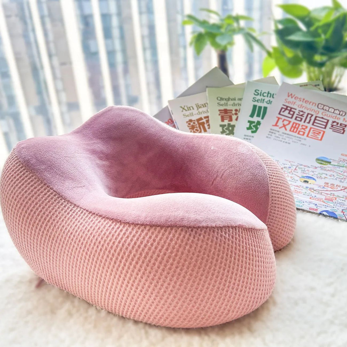 Commande du massage du coussin de nuque vue de près
