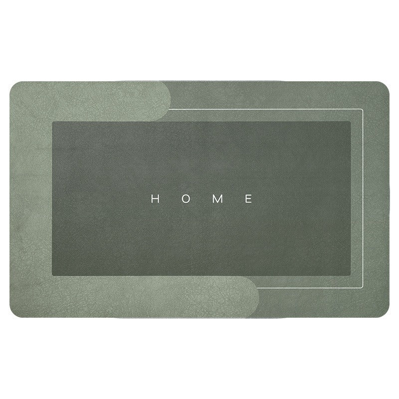 Tapis de bain absorbant de forme rectangulaire, coloris gris clair