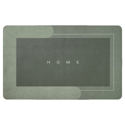 Tapis de bain absorbant de forme rectangulaire, coloris gris clair
