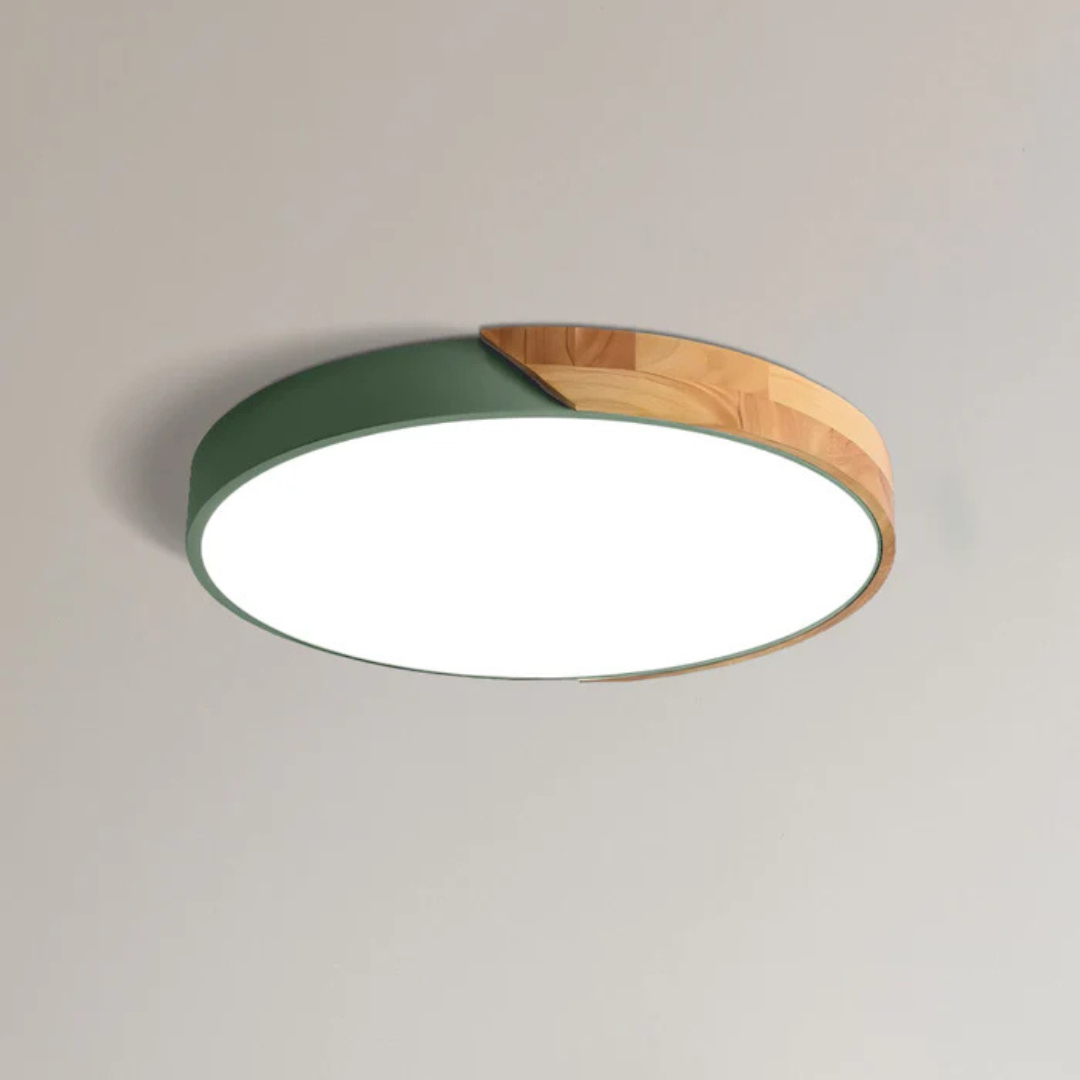 Plafonnier Nordik – Éclairage LED Scandinave en Bois