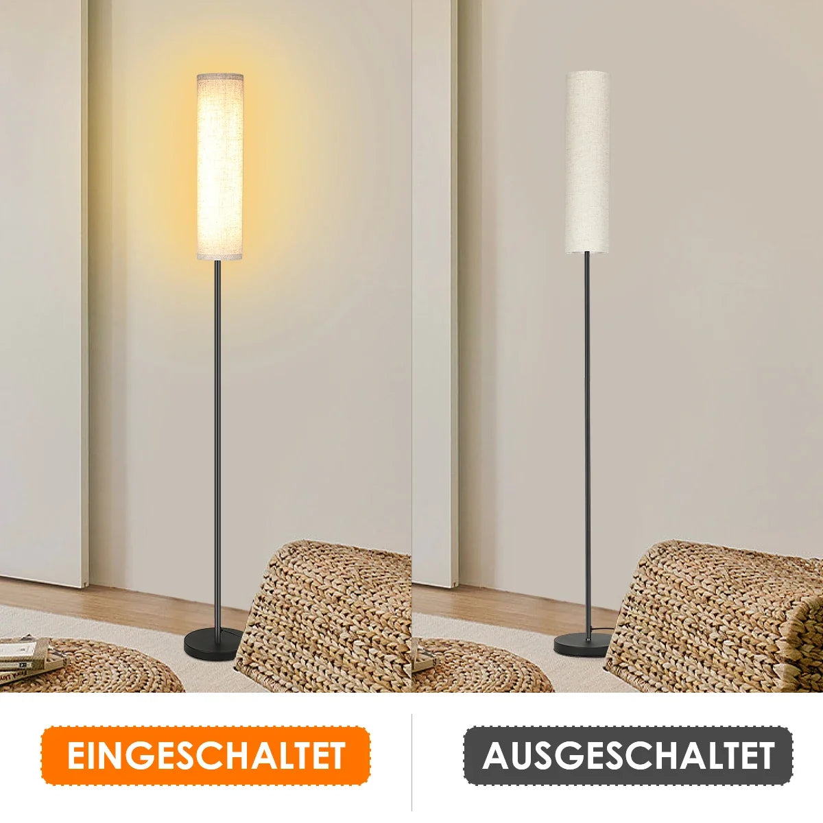 Lampadaire LED à intensité réglable avec télécommande, vue 5