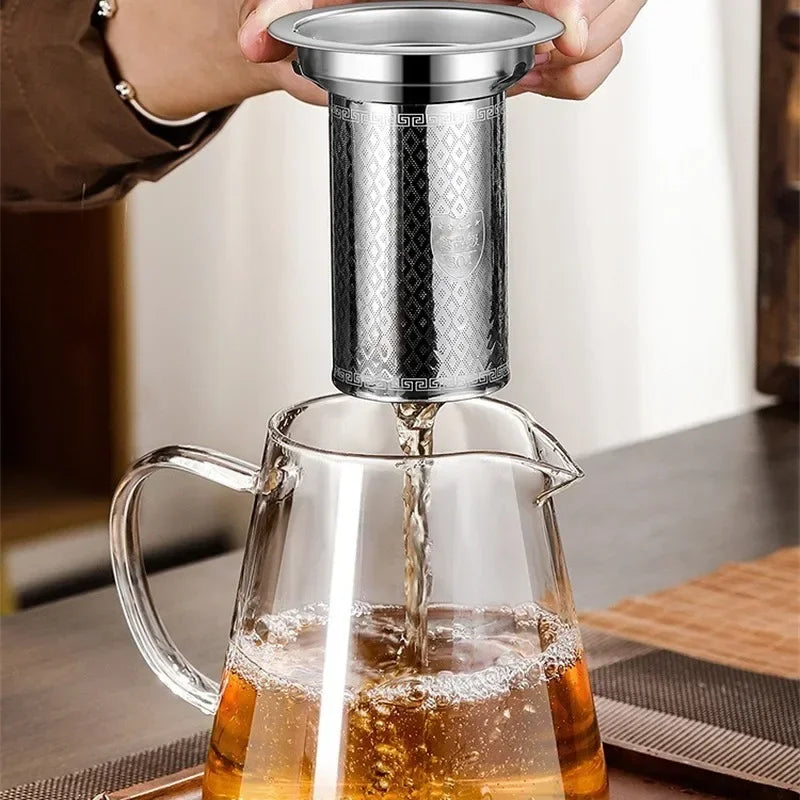 Théière en verre de 950 ml, format pour plusieurs tasses