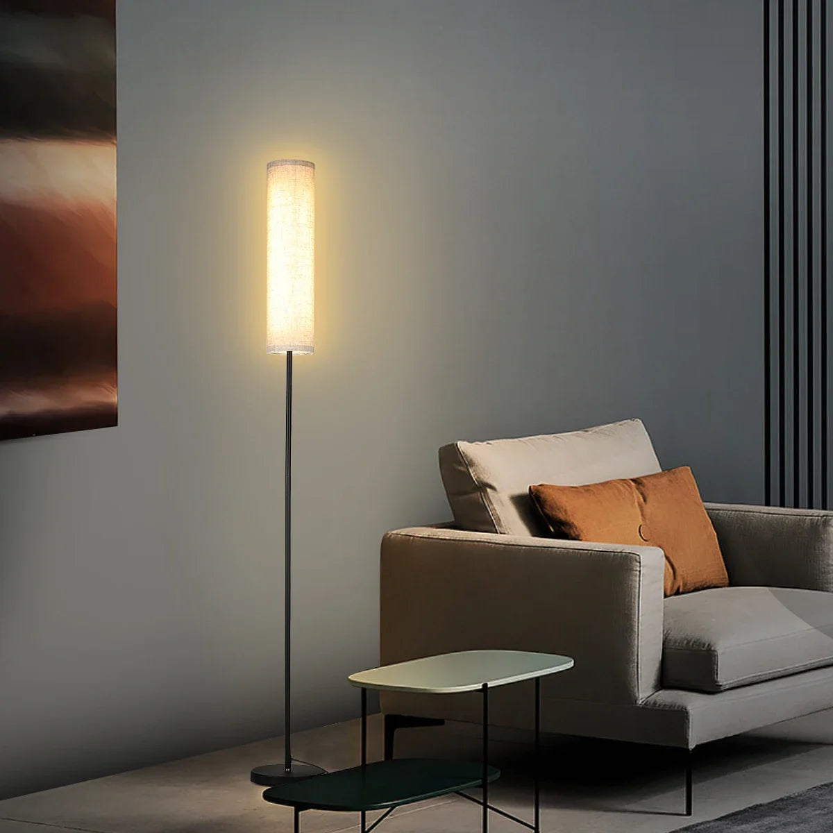 Lampadaire LED à intensité réglable avec télécommande, vue 3