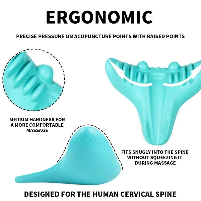 Mousse souple du coussin d'étirement cervical vue de près