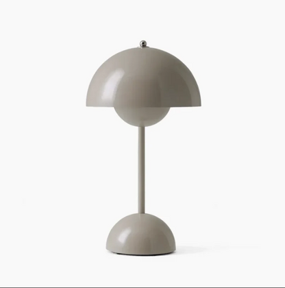 Lampe de table LED grise