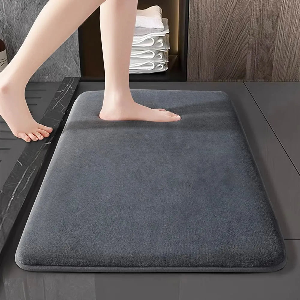 Cœur épais en mousse à mémoire de forme du tapis de bain