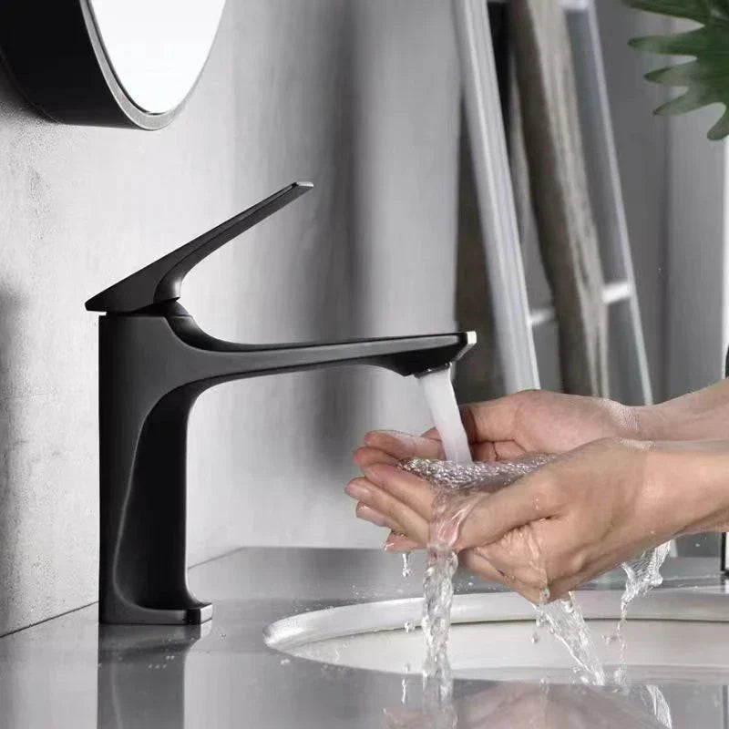 Mitigeur de lavabo à levier unique avec céramique blanche