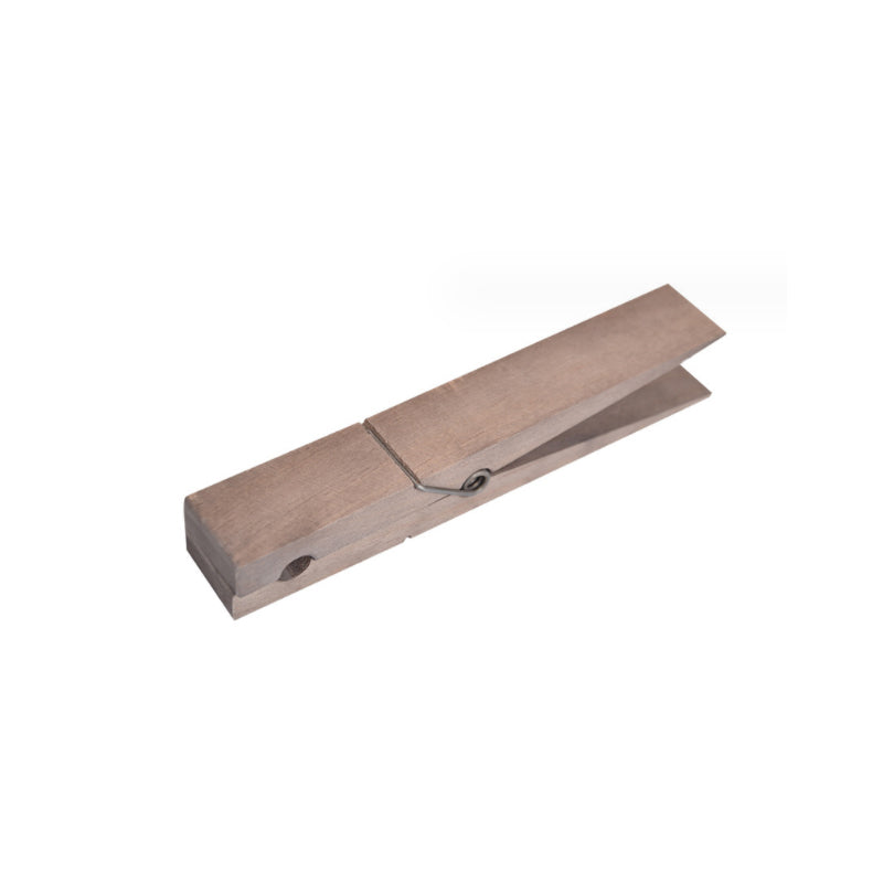 Porte-serviettes mural en bois en forme de pince à linge, coloris blanc