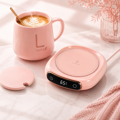Chauffe-tasse ChauffeTasse, détail du plateau chauffant