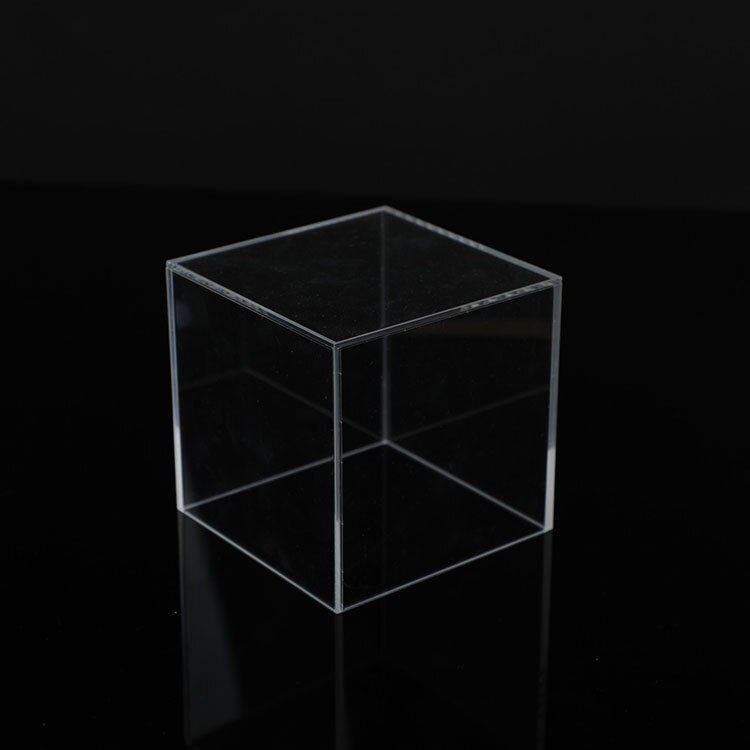 Boîte de rangement en acrylique entièrement transparente